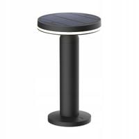 Lampa stołowa solarna zewnętrzna LED czarna do ogrodu, na taras - CARLI