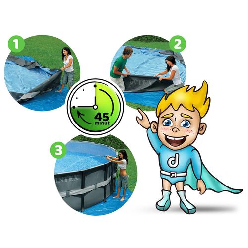 Basen ogrodowy stelażowy 488 x 122 cm 12w1 INTEX 26326 na Arena.pl