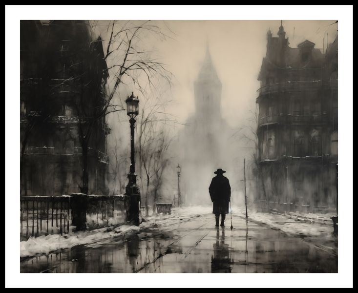 Plakat 76x60,5cm Mgła nad Londynem zdjęcie 3