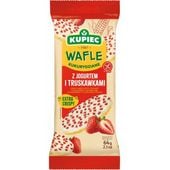 KUPIEC WAFLE KUKURYDZIANE Z JOGURTEM I TRUSKAWKAMI 64G