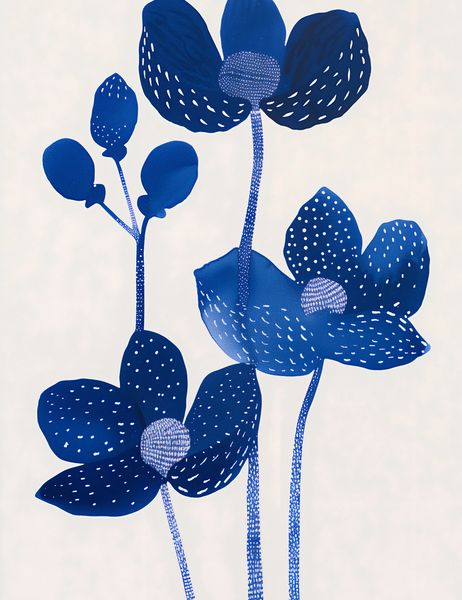 Plakat 50x65cm Nocne Kwiaty zdjęcie 1