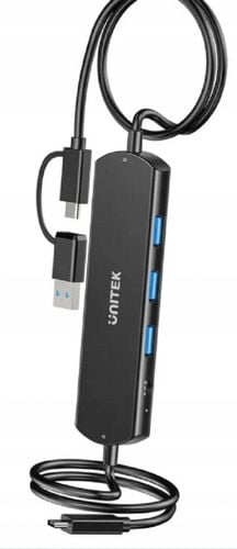 HUB USB 10Gbps KVM Hub, Data Intercopy. Share 3 USB-A Unitek na Arena.pl