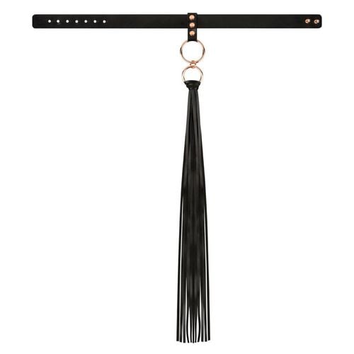 rosy gold   collar with flogger   black na Arena.pl