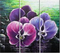 90CM 80 OBRAZ 3 ELEM STORCZYK STAWEM ŚCIENNY