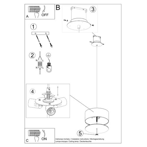 Żyrandol SKALA 30 biały na Arena.pl