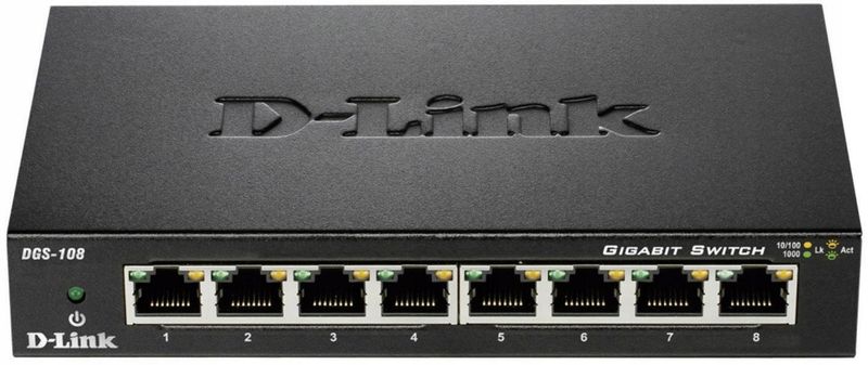 SWITCH DGS-108/E 8-PORTOWY D-Link zdjęcie 2