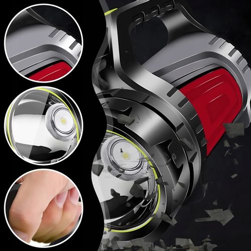 MOCNA LATARKA AKUMULATOROWA SZPERACZ LED POWERBANK ŁADOWANIE TURYSTYCZNA na Arena.pl