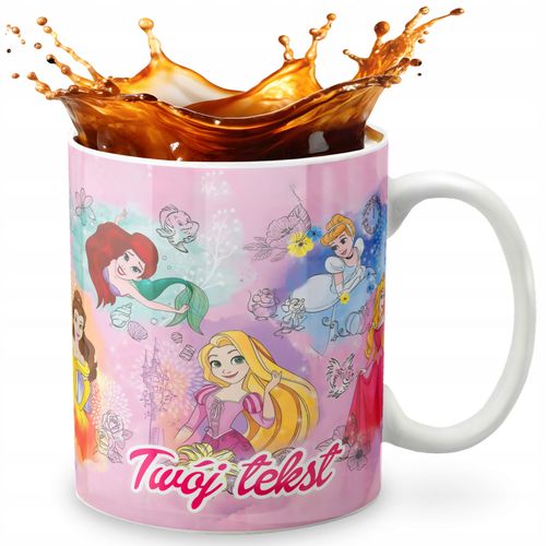 KUBEK 330ml GRAFIKA PREZENT ŚWIĘTA WZÓR - BAJKA KSIĘŻNICZKI + IMIĘ na Arena.pl