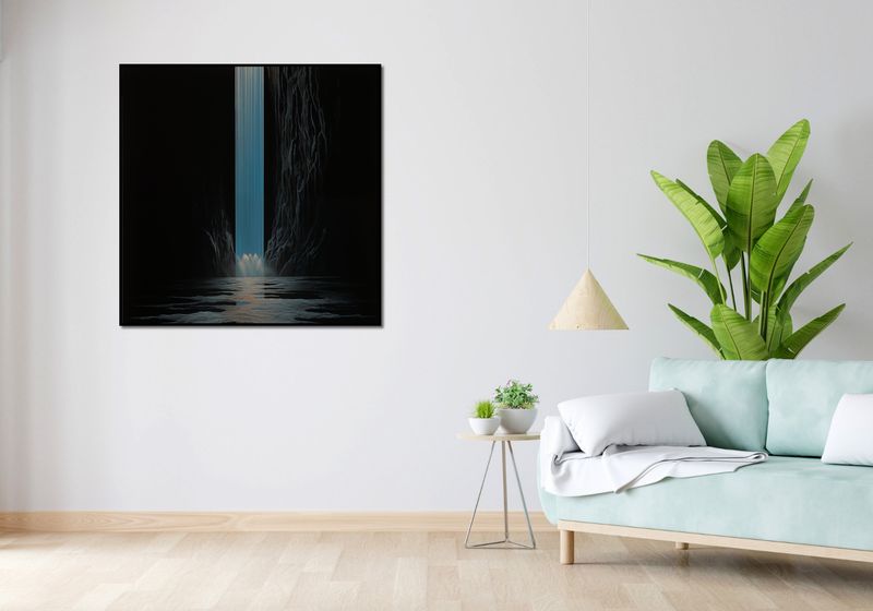 Plakat 100x100cm Wodospad Światła zdjęcie 4