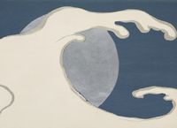 Plakat 18x13cm Waves and Sun, Sekka Japoński Vintage do Salonu