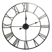 Duży zegar ścienny 70cm czarny