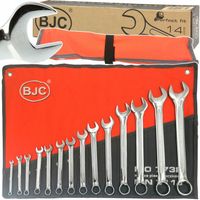 KLUCZE PŁASKIE PŁASKO OCZKOWE ZESTAW 14szt. 6-32MM