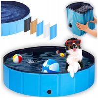 Basen dla Psa Zwierząt Duży Składany Ogrodowy do Ochłody Mycia XXL160x30cm