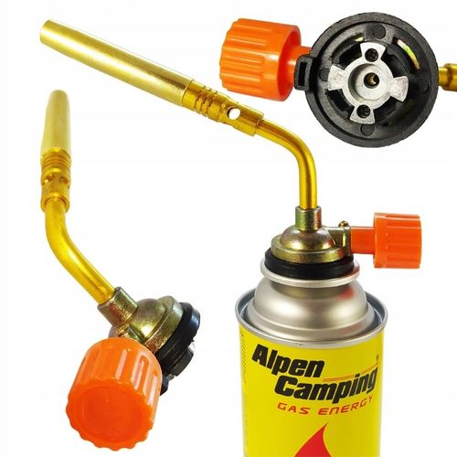 PALNIK MOSIĘŻNY DO PAPY GAZOWY LUTLAMPA ZŁOTY 4 x Kartusze Alpen Camping na Arena.pl