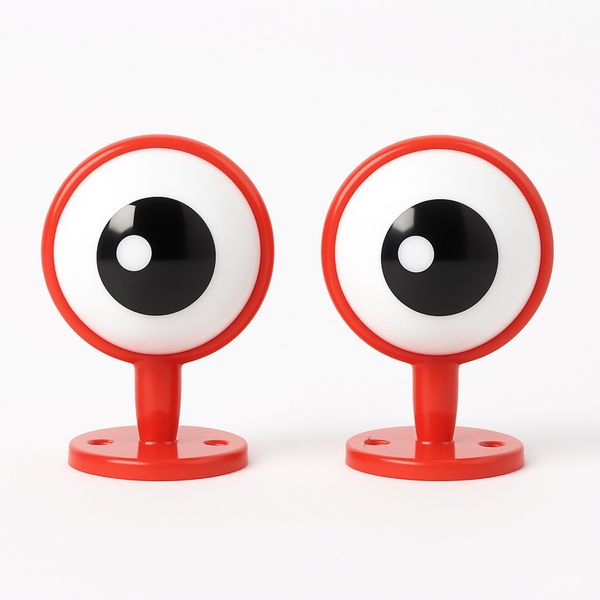 Oczy czerwone do kasku 2 szt zdjęcie 5