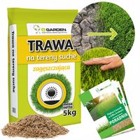 Nasiona TRAWY Na Tereny SUCHE 5 Kg TRAWA WYSOCE ODPORNA NA SUSZĘ 200 m2