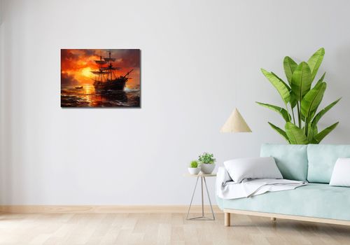 Obraz 70x50cm Ogień na Wodzie na Arena.pl