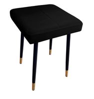 Taboret MAX MG19 czarny podstawa czarna/złota