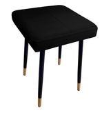 Taboret MAX MG19 czarny podstawa czarna/złota