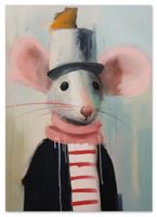 Plakat dziecięcy szczurek szczur 30x40 cm