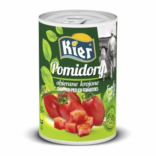 Pomidory obierane krojone 400g/240g zdjęcie 1
