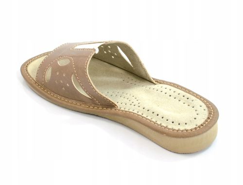 KLAPKI DAMSKIE OZDOBNE KAPCIE DOMOWE SKÓRA na Arena.pl