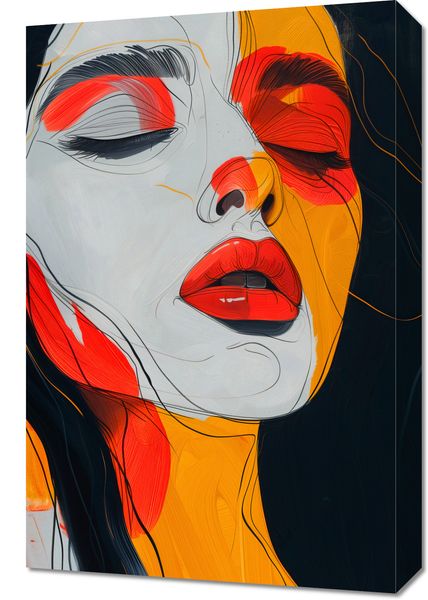 Obraz 40x60cm Rozlane Zamyślenie zdjęcie 1