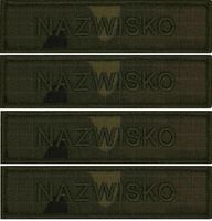 Nazwisko na mundur WOJSKOWY IDENTYFIKATOR Najnowszy Wzór 2024r US-22 x 4szt