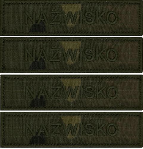 Nazwisko na mundur WOJSKOWY IDENTYFIKATOR Najnowszy Wzór 2024r US-22 x 4szt na Arena.pl