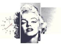 60CM 90 ZEGAR 3 ELEM MARILYN MONROE ŚCIENNY