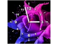 30X30CM ZEGAR RÓŻA FARB JAKUB BANAŚ OBRAZ DREWNO