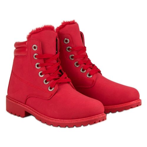 Czerwone Ciepłe Traperki r.41 na Arena.pl