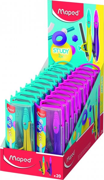 CYRKIEL STUDY POP+ OŁÓWEK W ETUI MAPED zdjęcie 1