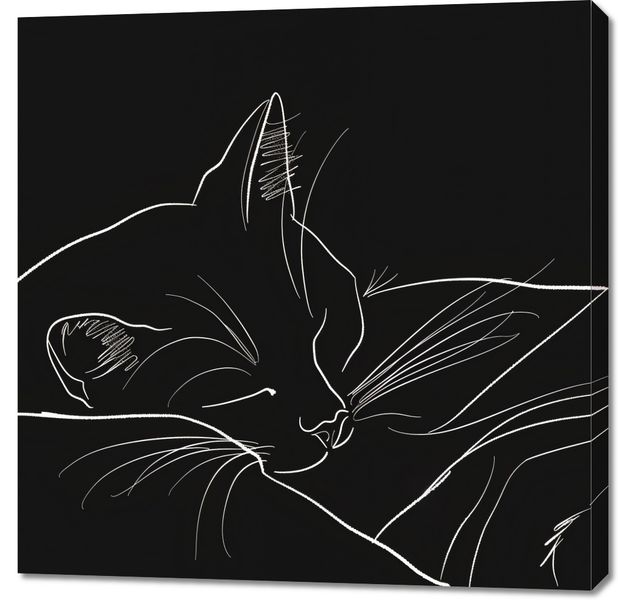 Obraz 90x90cm Nocny Spokój zdjęcie 1