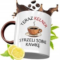 Kubek Bordowy Dla Kelnera Na Urodziny Prezent Z Nadrukiem Ze Zdjęciem
