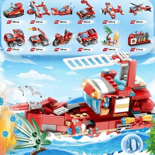 KALENDARZ ADWENTOWY DLA DZIECI KLOCKI STRAŻ POŻARNA POJAZDY PREZENT MIKOŁAJ na Arena.pl