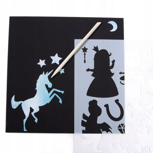 KREATYWNE WYDRAPYWANKI Z SZABLONAMI KSIĘŻNICZKI ZDRAPYWANKI DO GRAWEROWANIA na Arena.pl