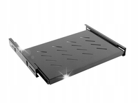Półka do szaf wysuwana 19" 600mm czarna Lanberg 1U 465X350mm
