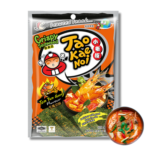 Tao Kae Noi Crispy Seaweed Tom Yum Goong tajskie chipsy nori 32g na Arena.pl