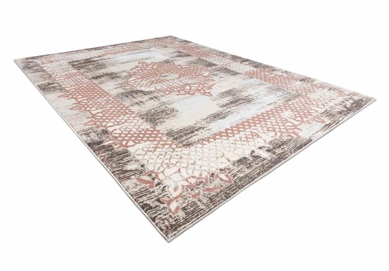 RUG/LU/IONA/FRAME3/BEIGE+PINK/80x150 zdjęcie 4