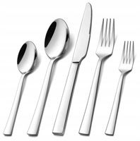 Zestaw Sztućców Stalowych Serwis Obiadowy Sztućce Stal Nierdz. 6 Osób 30El.