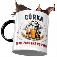 Kubek Czarny Dla Córki Na Dzień Dziecka Prezent Z Nadrukiem Ze Zdjęciem