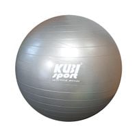 Piłka Gimnastyczna do Ćwiczeń Treningu Fitness Srebrna KUBISPORT 650 mm