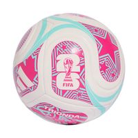 Piłka nożna adidas World Cup 26 Trionda Club biało-różowo-błękitna JD8054 3