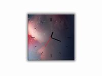 ZEGAR SZKLANY KWADRATOWY - Kosmos