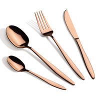 sztućce 24 elem. berlinger haus bh-3062 połysk rose gold