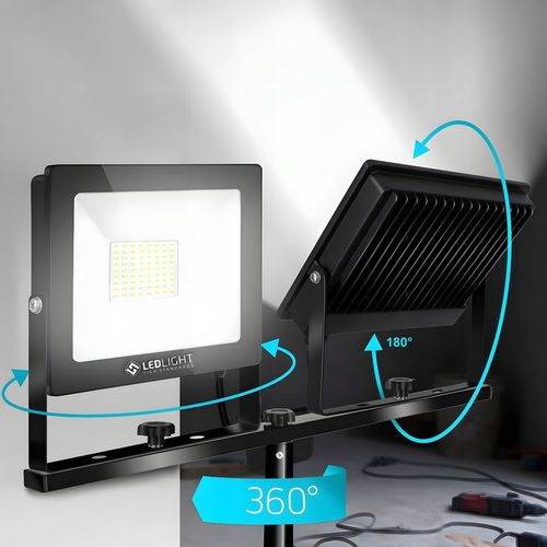 HALOGEN LED 30W LAMPA Reflektor Naświetlacz 6500K Slim ZEWNĘTRZNY na Arena.pl