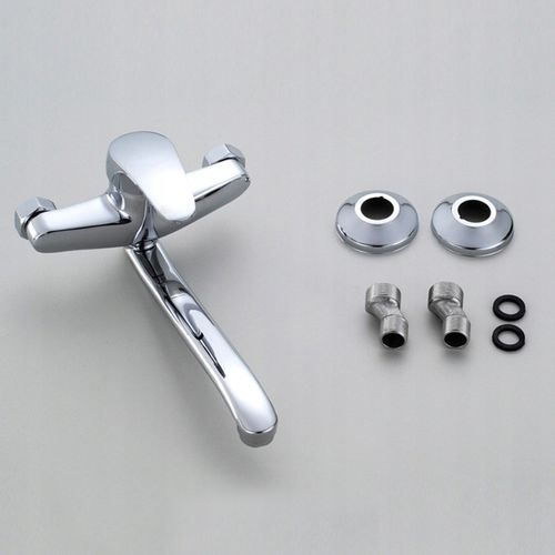 BATERIA KUCHENNA UMYWALKOWA KRAN ŚCIENNA RUCHOMA WYLEWKA KRAN DO UMYWALKI na Arena.pl