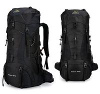 Sportowy kempingowy plecak turystyczny duży trekking 70l CZARNY (I008)