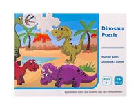 UKŁADANKA DLA DZIECI  PUZZLE DINOZAURY, 24 ELEMENTY